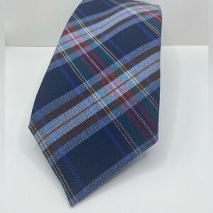 Charles Tyrwhitt Blue and Red Plaid Tie